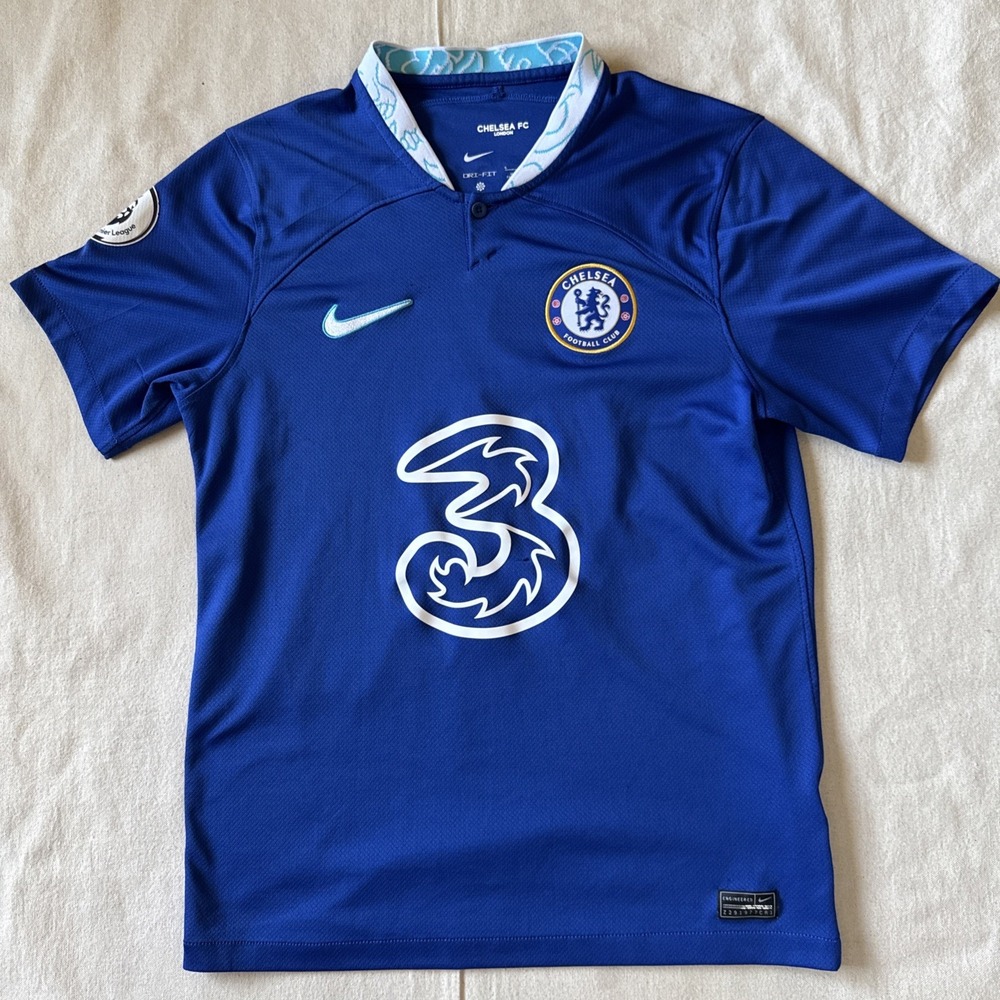 Nike 2022-2023 Chelsea FC Home Shirt Jersey #6 T.Silva Tee Sz Small